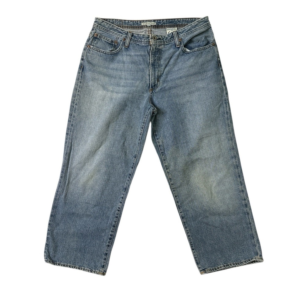 Ralph Lauren Polo Jeans Co Saturday Classic Straight Jeans 14 Cropped 30x24